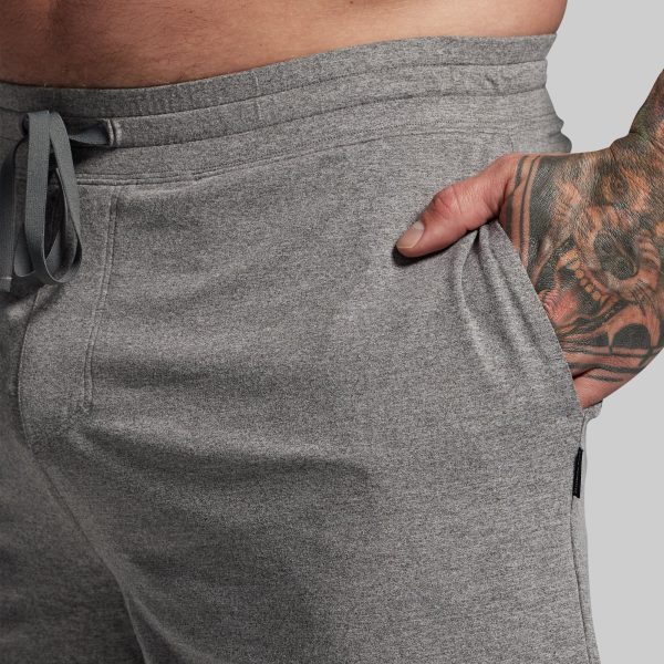 BP Premium Basic All-In-One Short (Heather Grey)