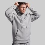 BP Classic Men's Unmatched Hoodie (Heather Grey)