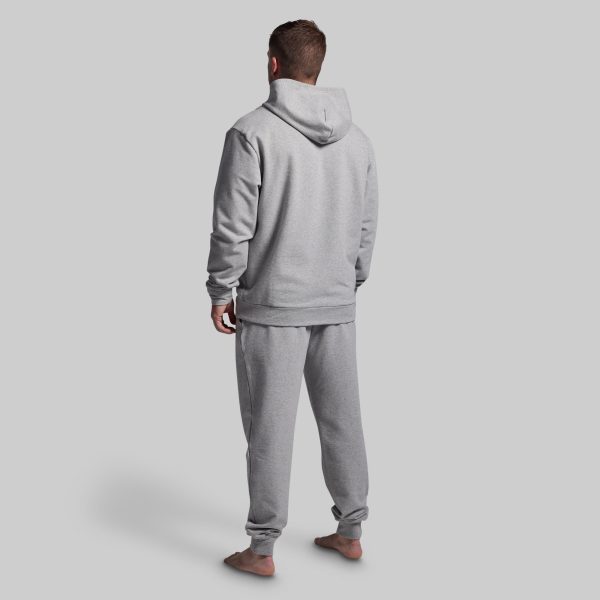 BP Classic Men's Unmatched Hoodie (Heather Grey)