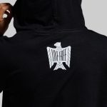 Live Free Cropped T-Shirt Hoodie (Black)