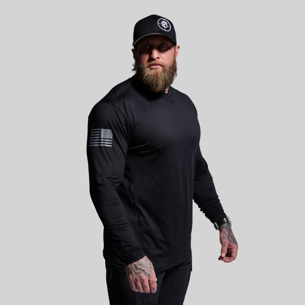 Long Sleeve Range Shirt Flag (Black)