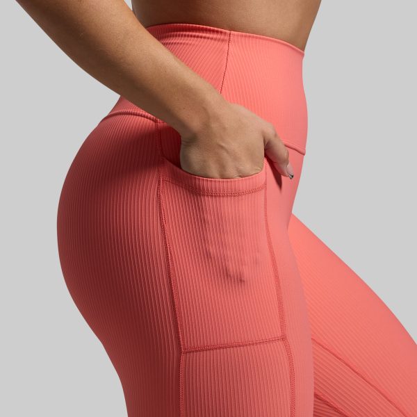 All or Nothing Capri w/ Pockets (Hot Peach)