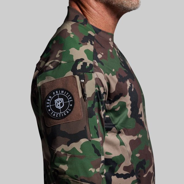 Long Sleeve Op Top (Woodland)