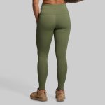 Fleece Lined Legging (Deep Green)