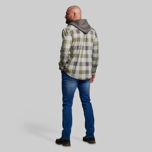 Hooded Woodsman Stretchy Flannel (Creekside)