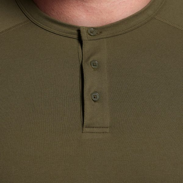 BP Premium Basic Henley (OD Green)