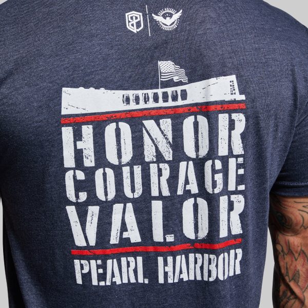 Pearl Harbor Commemorative Tee (Heather Navy)