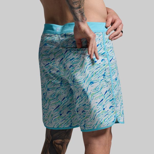 Island Short 8 (Blue Waves)