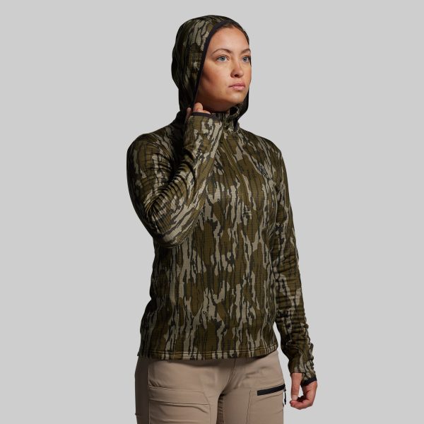 Women's Quiver Half Zip Hoodie 2.0 (Mossy Oak® Original Bottomland® 2025)