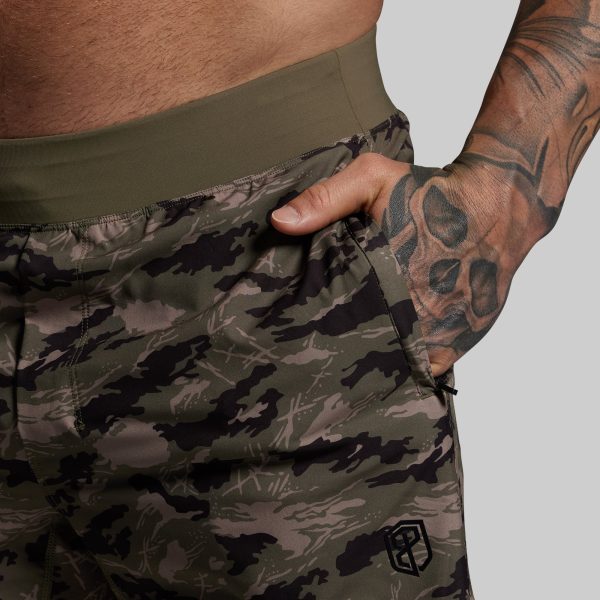 Versatile Short w/ Compression 5 (Mountain Camo)