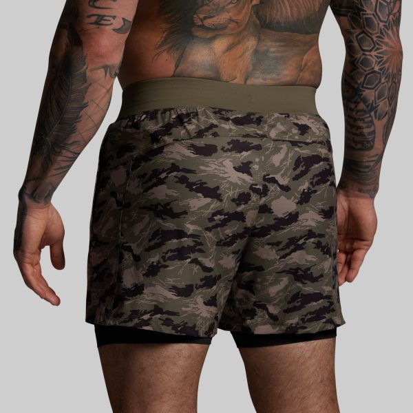 Versatile Short w/ Compression 5 (Mountain Camo)