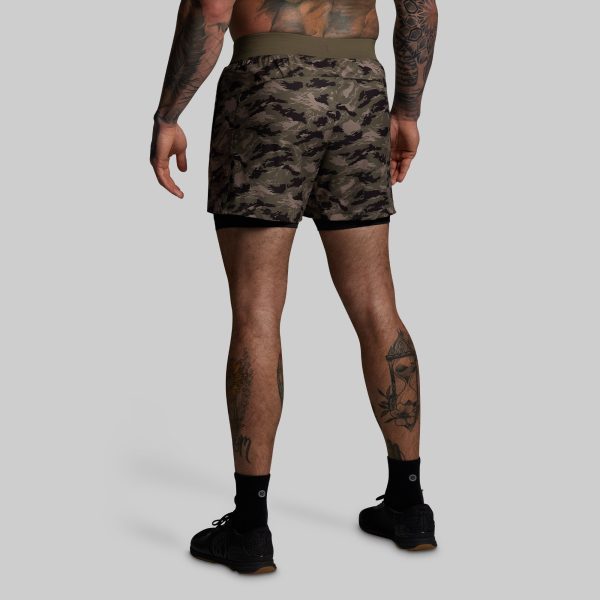 Versatile Short w/ Compression 5 (Mountain Camo)