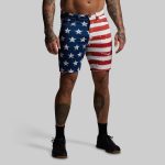 FLEX Stretchy Jort 7 (American Flag)