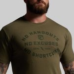 No Excuses Tee (Tactical Green)