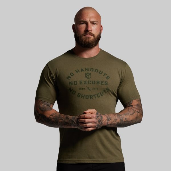 No Excuses Tee (Tactical Green)