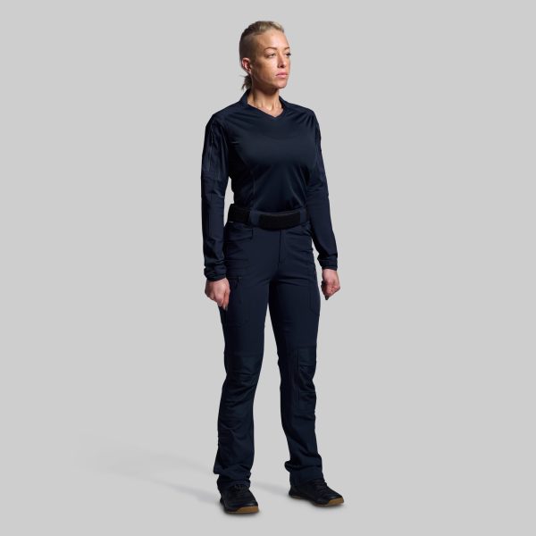 Women's Long Sleeve Op Top Pro (Police Blue)