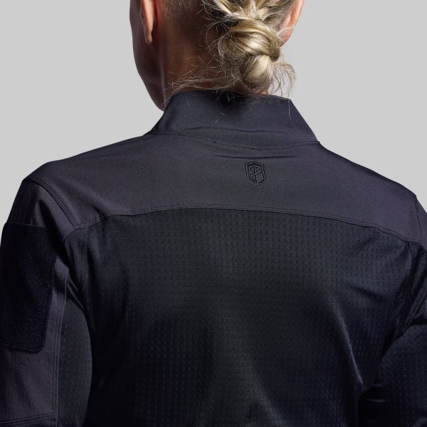 Women's Long Sleeve Op Top Pro (Black)