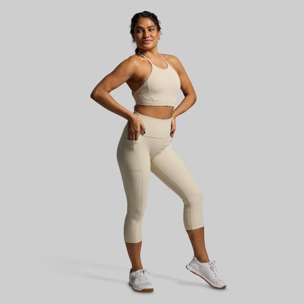 All or Nothing Capri w/ Pockets (Oatmeal)