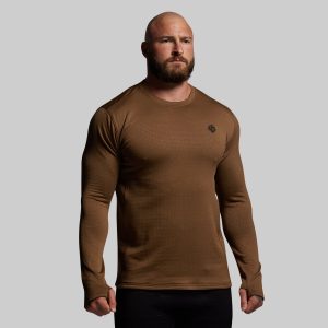 Quiver Grid Fleece Thermal Top (Coyote Brown)