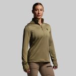 Women's Quiver Half Zip Hoodie 2.0 (OD Green)