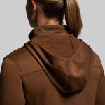 Women's Quiver Half Zip Hoodie 2.0 (Coyote Brown)