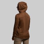 Women's Quiver Half Zip Hoodie 2.0 (Coyote Brown)
