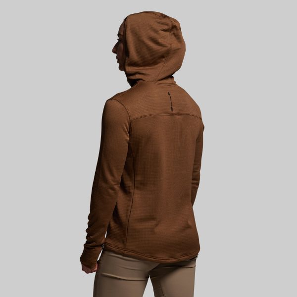 Women's Quiver Half Zip Hoodie 2.0 (Coyote Brown)