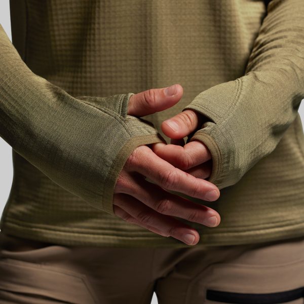 Women's Quiver Half Zip Hoodie 2.0 (OD Green)