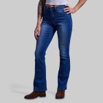 FLEX Stretchy Mid-Rise Boot Cut Jean (Mid Wash)
