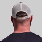 Corduroy Leather Patch Trucker Hat (Brown/Sand)