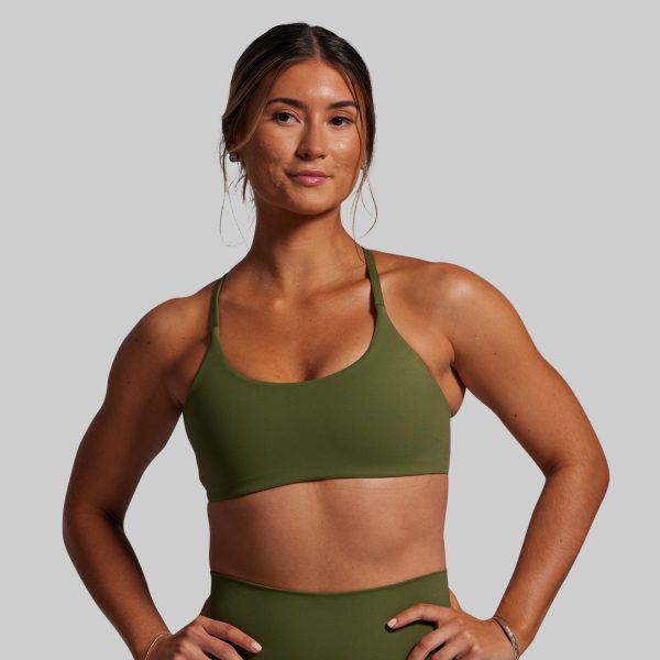 Serenity Sports Bra (Olive)