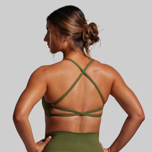 Serenity Sports Bra (Olive)