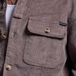 Women's Cropped Corduroy Shirt (Elephant)