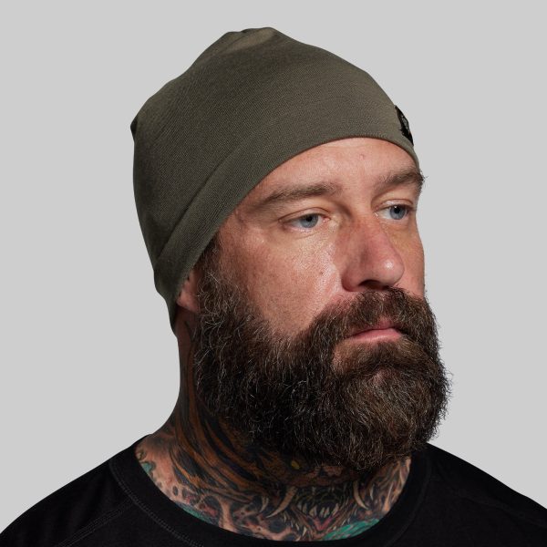Ridgeline Merino Beanie 165 (OD Green)