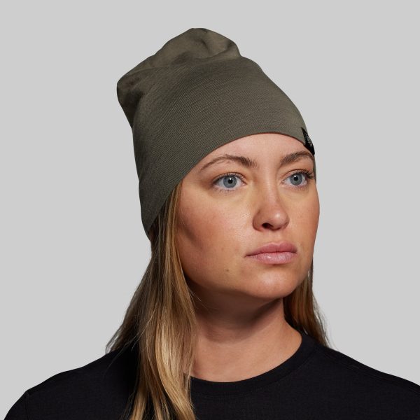 Ridgeline Merino Beanie 165 (OD Green)