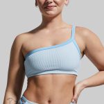 Deep End Bikini Top (Angel Blue Ribbed)