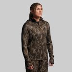 Women's Quiver Half Zip Hoodie 2.0 (Mossy Oak® Original Bottomland®)