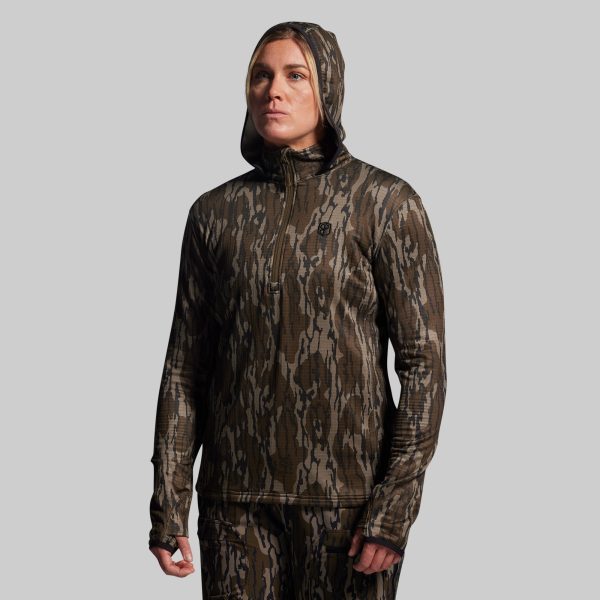 Women's Quiver Half Zip Hoodie 2.0 (Mossy Oak® Original Bottomland®)