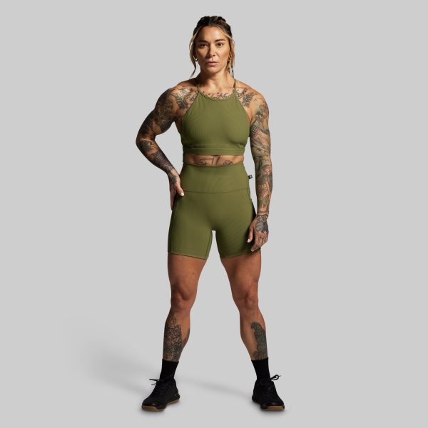 Break the Limits Sports Bra (Army Green)