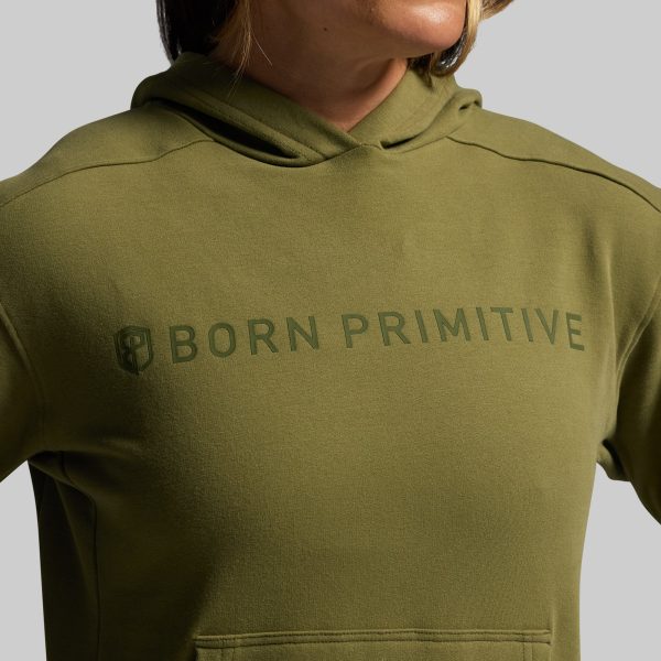 BP Classic Women's Unmatched Hoodie (Army Green)