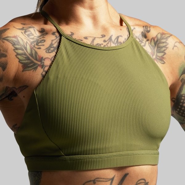 Break the Limits Sports Bra (Army Green)