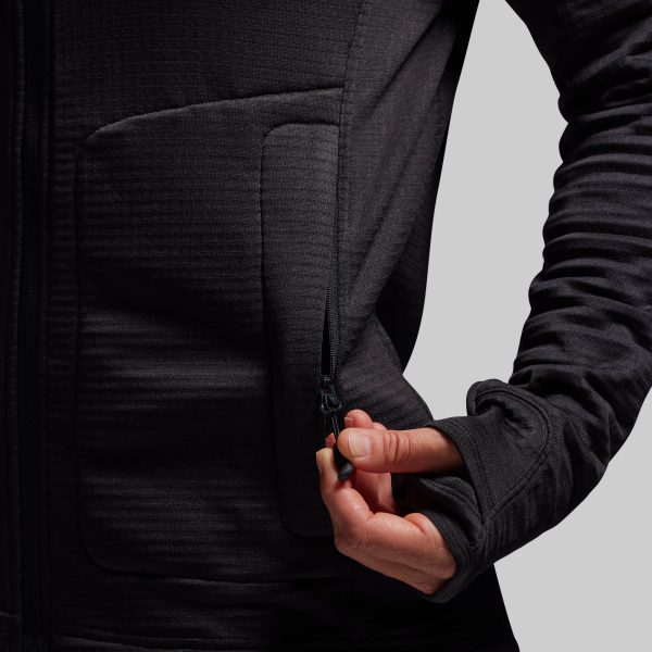 Women's Quiver Full Zip Hoodie 2.0 (Black)