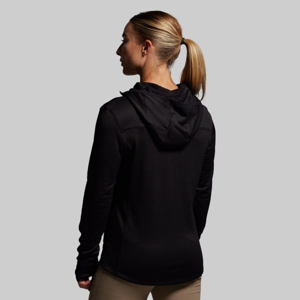 Women's Quiver Full Zip Hoodie 2.0 (Black)