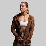 Women's Quiver Full Zip Hoodie 2.0 (Coyote Brown)