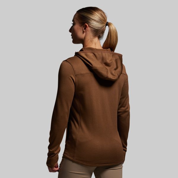 Women's Quiver Full Zip Hoodie 2.0 (Coyote Brown)