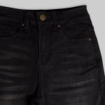 FLEX Stretchy Mid-Rise Skinny Jean (Black)
