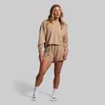 Lounge Lux Cropped Pullover (Mink)