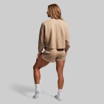 Lounge Lux Cropped Pullover (Mink)