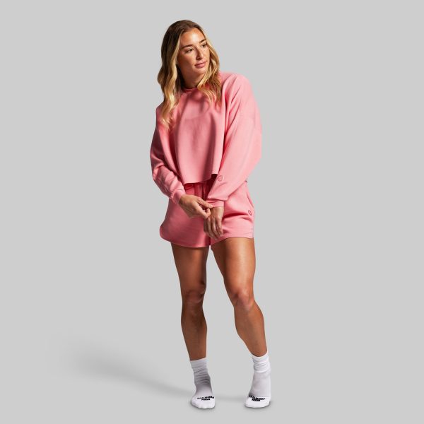 Lounge Lux Cropped Pullover (Faded Rose)