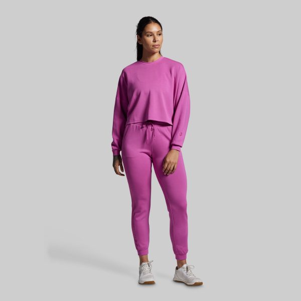 Lounge Lux Cropped Pullover (Viola)